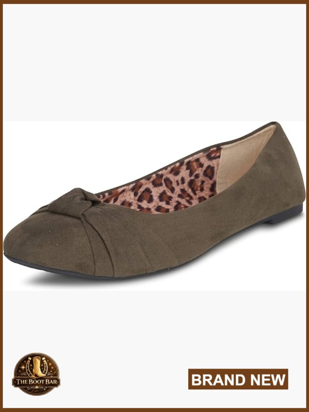 Ballet Flats for Women, Comfortable Slip On Faux Suede Round Toe Dressy Flat